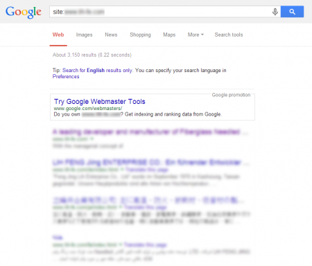 改版后Google 共收录3,150 笔资料(竞争力增加↑1,257.76%)