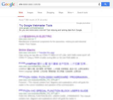官网包含所有事业部门Google 共收录7,880 笔资料