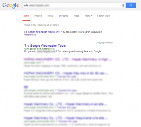改版後 Google 共收錄 3,800 筆資料  (競爭力增加↑6,129.51%)