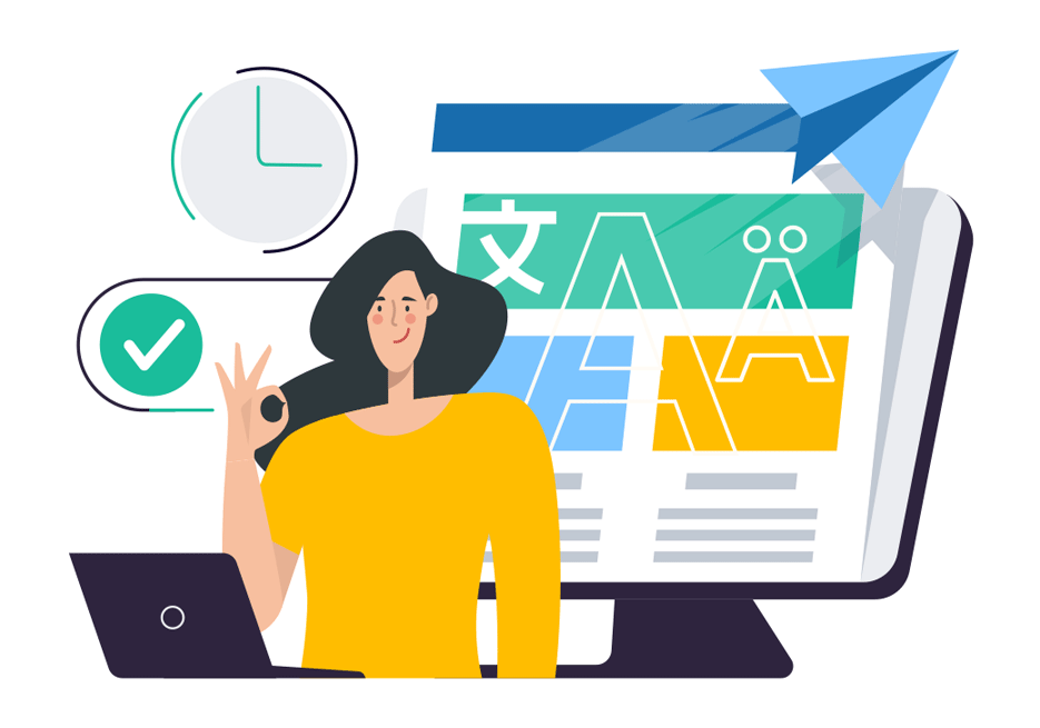 透過翻譯神童的多國語系翻譯服務可以立即擁有超過64種多國語系的網站