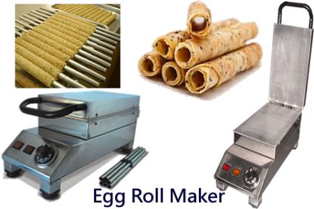 Danish Sticks&Waffle&Egg Roll Machines - JENDAH Desktop Egg Roll & Waffle Machine