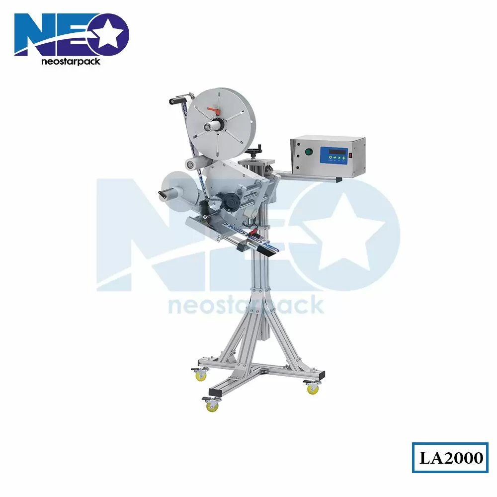 Generator Label Riser Automatic Top Labeler with Stand - Top label applicator | Packaging ...
