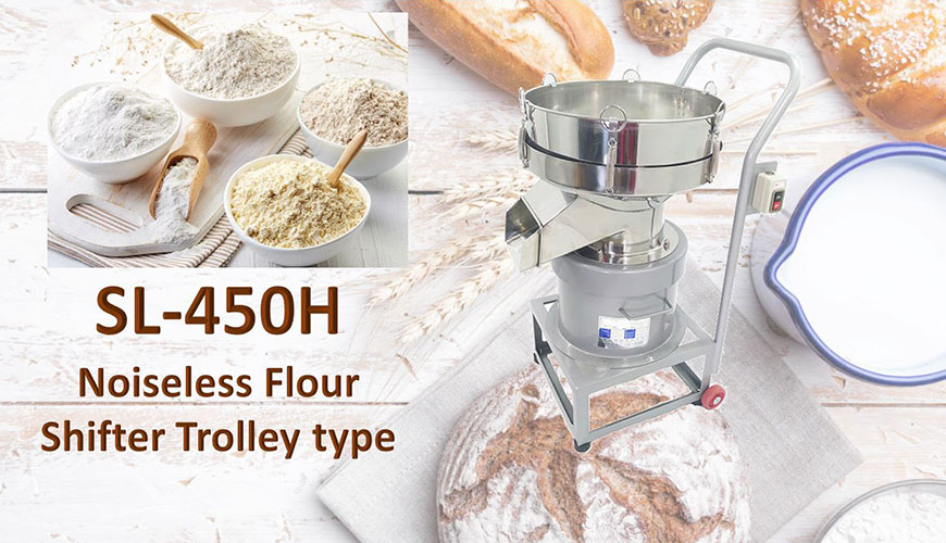 Noiseless Flour Sifting Machine Trolley type is for shifting materials.