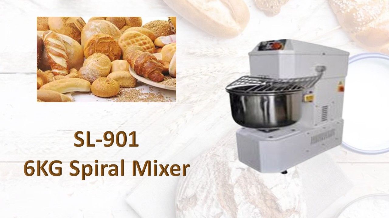 Gently mix bread dough, allowing it to develop the proper gluten structure.