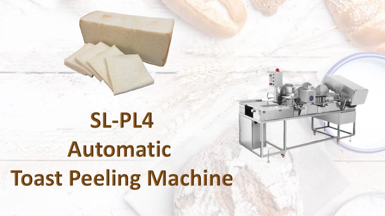 Automatic toast peeling machine is designed for cutting toast skin.
