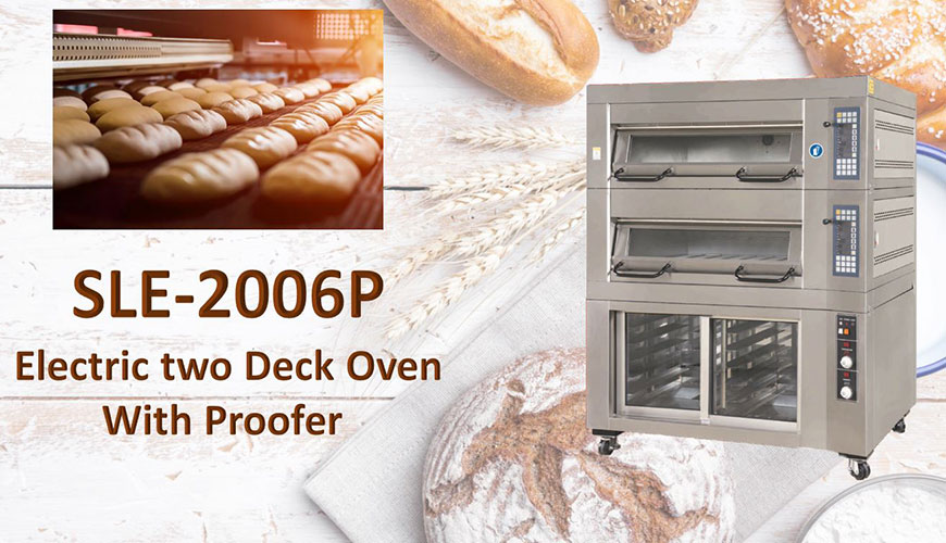Electric Deck Oven with proofer is used for baking breads, cakes and cookies.