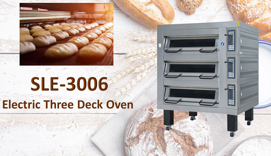 Used for baking breads cookies and cakes with automatic control temperature.