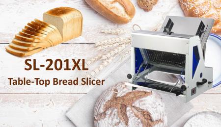 Rebanadora de Pan - La rebanadora de pan está diseñada para cortar tostadas y panes.