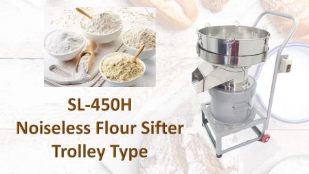 Noiseless Flour Sifting Machine Trolley Type - Noiseless Flour Sifting Machine Fixed type is for sifting materials.