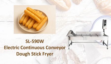 Electric Continuous Conveyor Dough Stick Fryer - Electric Continuous Conveyor Dough Stick Fryer