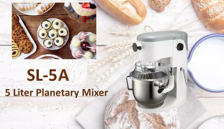 5 Liter Planetary Mixer - Planetary mixer is for mixing ingredients like flour, egg, vanilla, sugar.