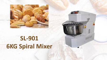 Spiral Mixer - Gently mix bread dough, allowing it to develop the proper gluten structure.