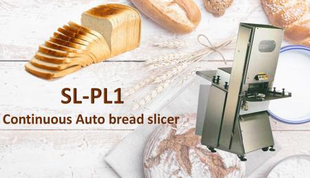 Trancheuse automatique de pain continue - Le trancheur automatique de pain est conçu pour trancher en continu du pain et des toasts à grande vitesse.