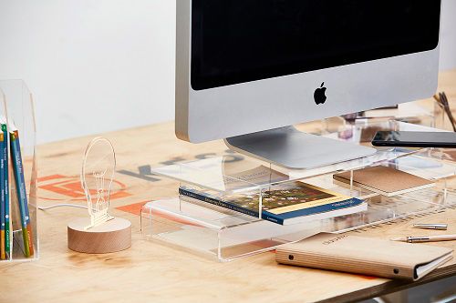 Acrylic countertop display box and organizer