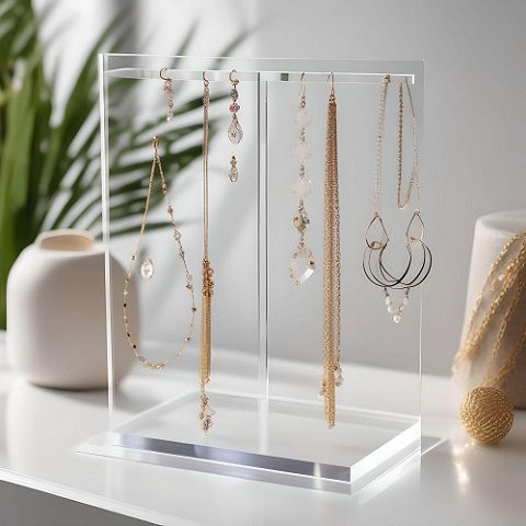 Acrylic jewelry organizer holder