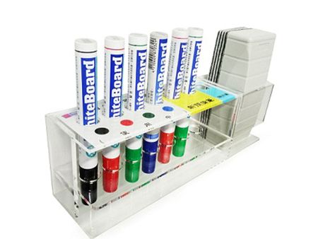 Impressão UV personalizada no suporte de caneta para quadro branco