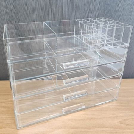 Acrylic four-layer makeup drawer