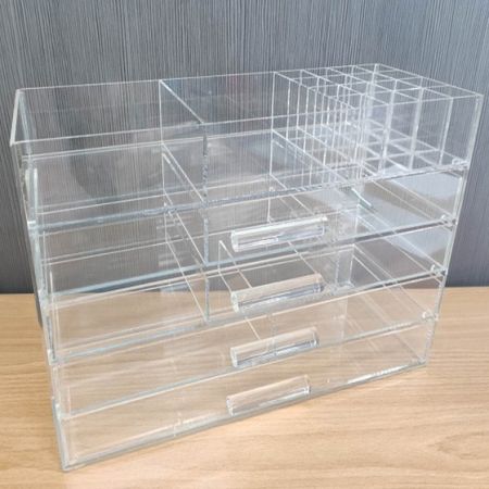 Acryl vierlagiger Make-up-Schublade