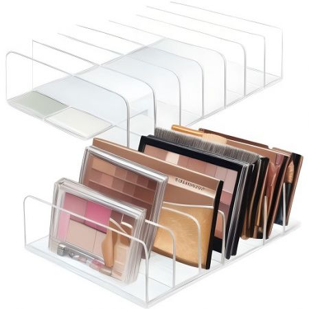 Acrylic cosmetic divider display