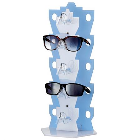 Acrylic Custom - Made Eyewear Display - Acrylic custom-made eyewear display-blue