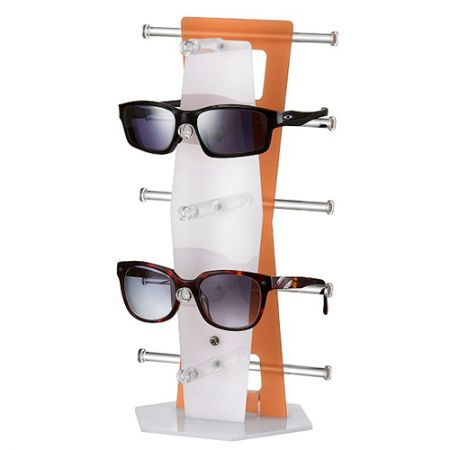 Acrylic customized eyeglasses stand-orange