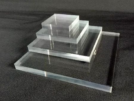 Commandez des feuilles d'acrylique transparentes sur mesure et polies