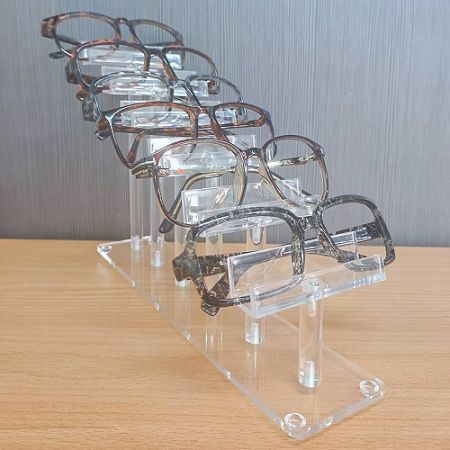 6 tier acrylic eyeglasses frame stand