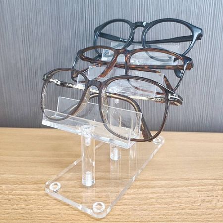 3 tier acrylic eyeglasses display stand