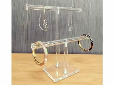 아크릴 보석 / 액세서리 진열대 - 아크릴 팔찌 홀더, T-바 보석 진열대