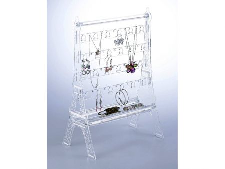 Acrylic Eiffel Tower jewelry holder, organizer for bracelets, necklaces, earrings and rings