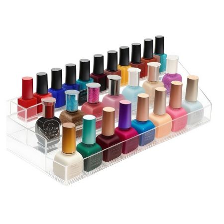 Acrylic ladder nail polish display box