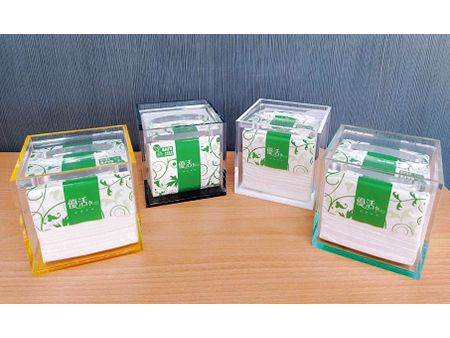 壓克力多色方型面紙盒