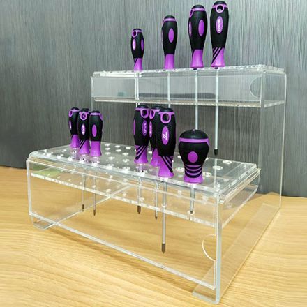 Acrylic screwdriver display stand