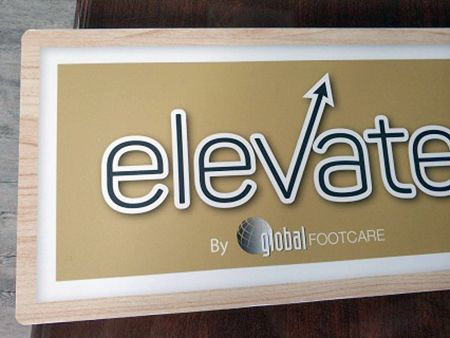Printing sticker on the foam board