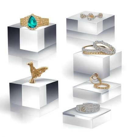 مكعب أكريليك شفاف