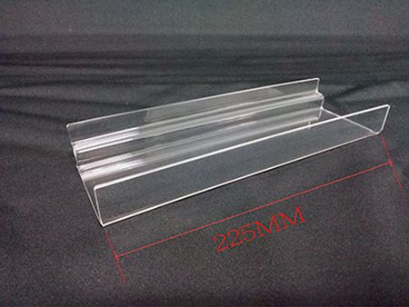 Acryl wandplanken met een voorkantlip