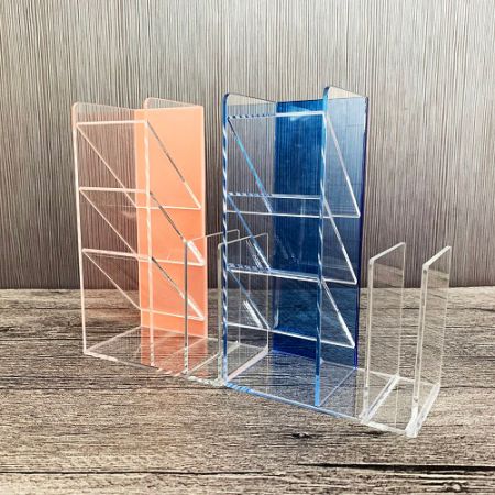 Acrylic angled pen holder