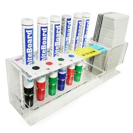 Acrylic whiteboard pen holder