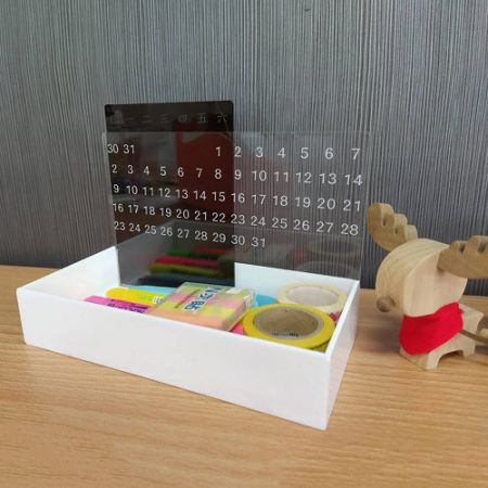 Acryl eeuwige kalender opslag