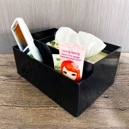 Acrylic composite tissue box