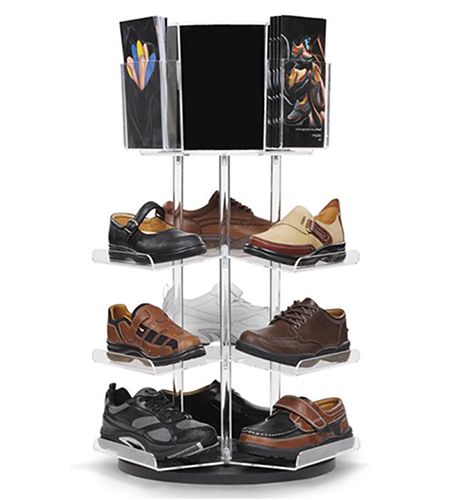 Support à chaussures de bureau en acrylique