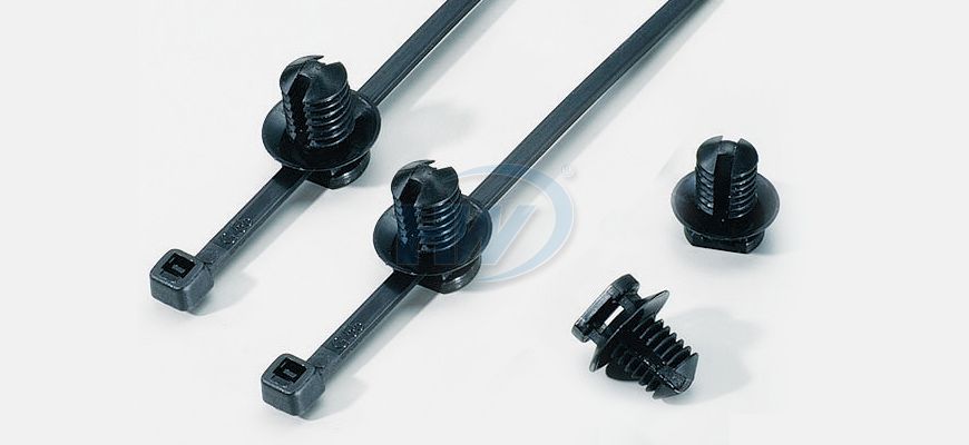 Cable Ties and Fir-Tree Mount Assemblies, Polyamide, 140mm, 3.6mm