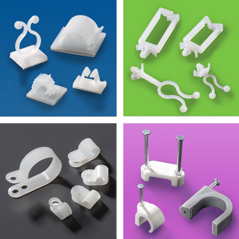Kabelbinders, clips en klemmen