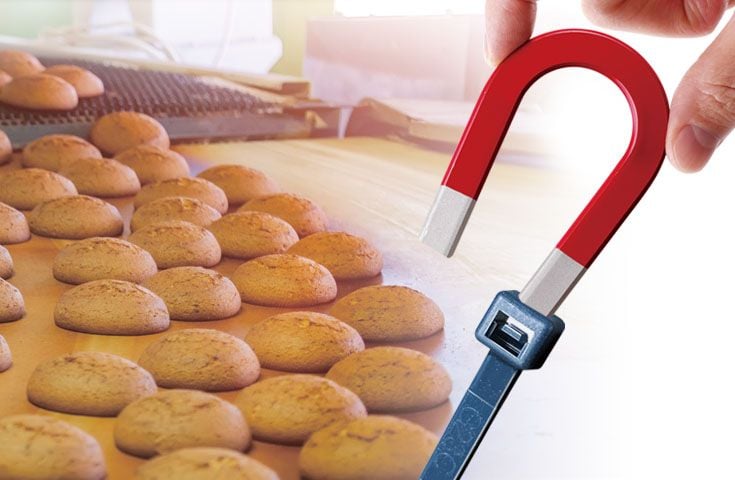 Metalldetektierbare Kabelbinder