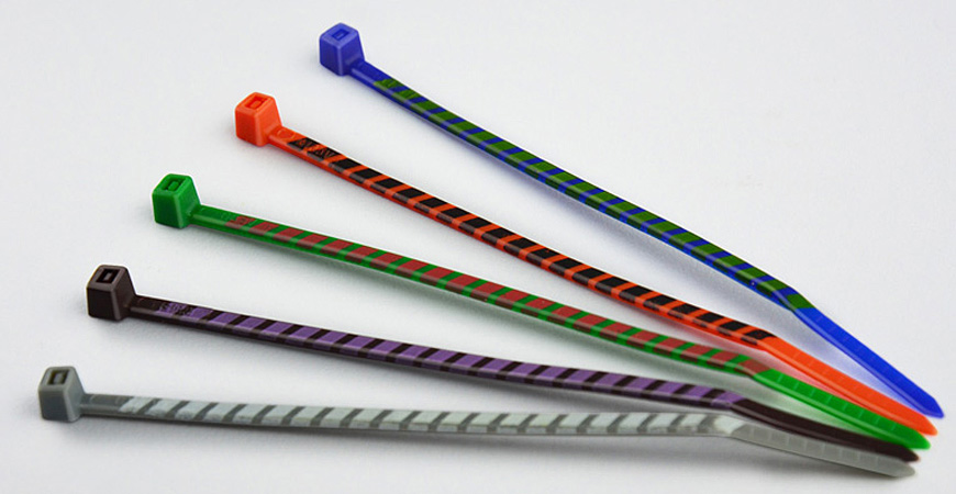 Stripped cable ties