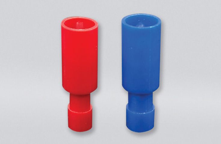 Разъемы с полностью изолированным нейлоном (двойное обжимание)