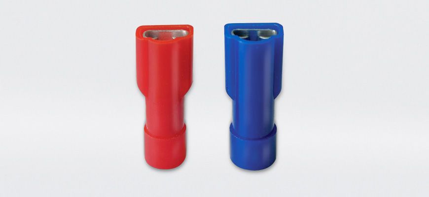 尼龙全绝缘平揷式母端连接器(易进式)