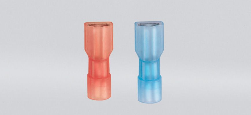 尼龙全绝缘平揷式母端连接器(易进式铜管)