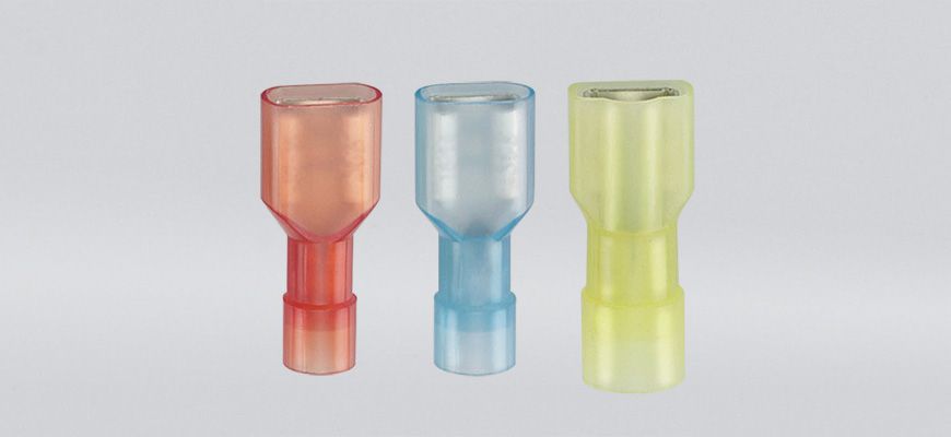 尼龙全绝缘平揷式母端连接器(易进式铜管)