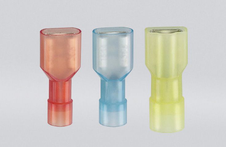 尼龙全绝缘平揷式母端连接器(易进式铜管)